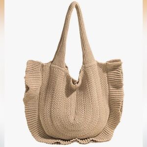 🆕Crochet Beach Bags For Women Trendy Summer Cute Beach Tote